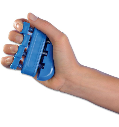 Exerciseur doigts et mains rééducation x2 bleu