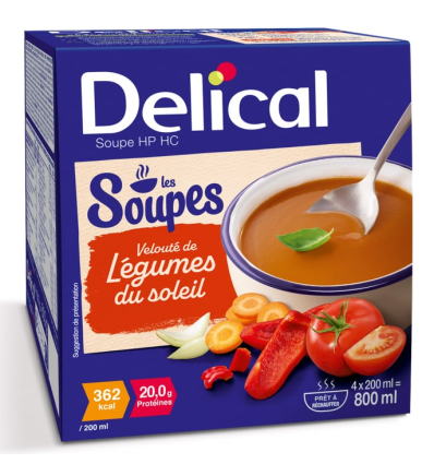 Delical soupe légumes du soleil hyperprotéinée