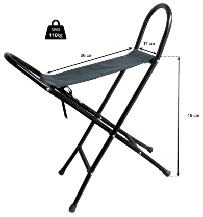 Siège en tissu pliant robuste et léger