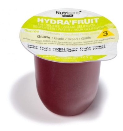Eau gélifiée Hydra’Fruit Nutrisens sucrée et édulcorée