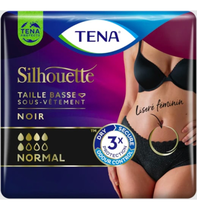Culotte absorbante Tena Silhouette Normal noire