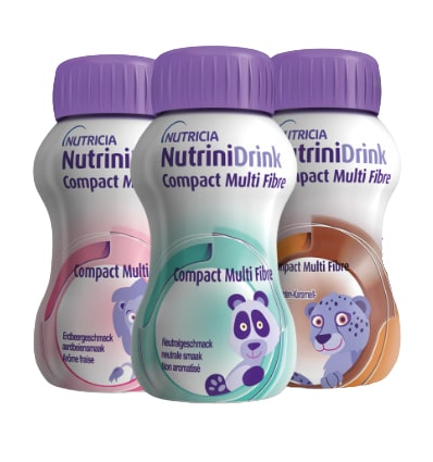 Pack de 4 boissons protéinées enfant Nutrinidrink Compact Multi Fibre Nutricia
