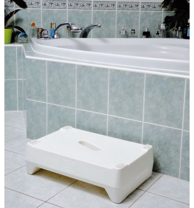 Marche pied pour baignoire inversable salle de bain