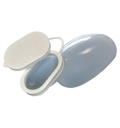Urinal femme avec couvercle en plastique
