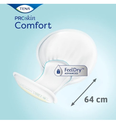 Dimensions de la protection anatomique TENA Comfort Proskin Super