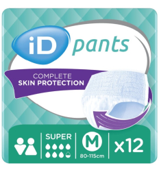 Paquet de 12 culottes absorbantes ID Pants Super Ontex