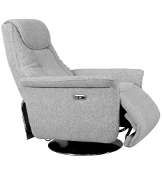 Fauteuil releveur pivotant 2 moteurs Myst tissu gris