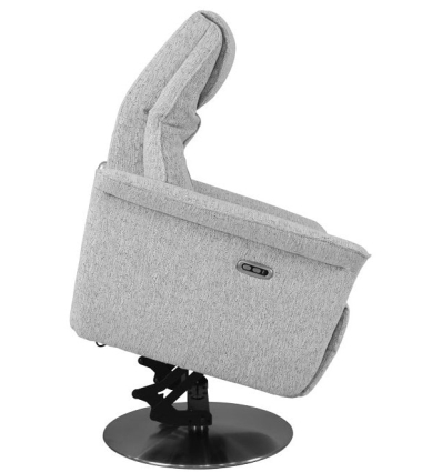 Fauteuil releveur pivotant 2 moteurs Myst tissu gris