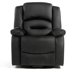 Fauteuil releveur 1 moteur massant et chauffant noir