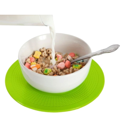 Set de table antidérapant rond Dycem vert