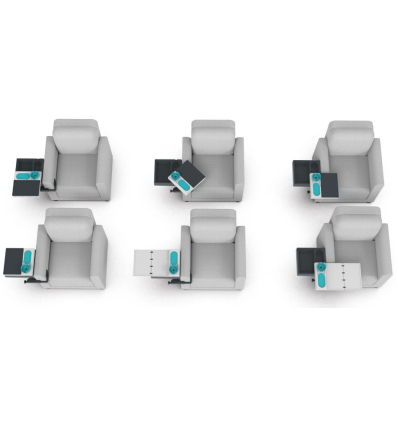 Tablette française multifonction pour fauteuil releveur électrique