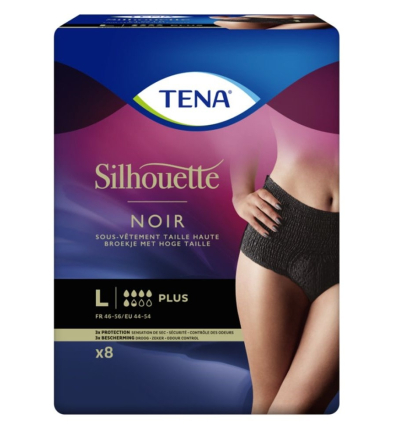 Culotte Tena Silhouette Plus absorbante noire taille L