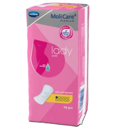 Serviette fuite urinaire Molicare Premium Lady Pad 1 goutte