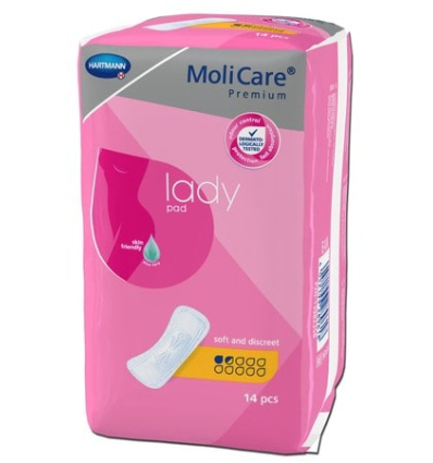 Serviette fuite urinaire Molicare Premium Lady Pad 1,5 gouttes