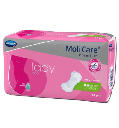 Serviette fuite urinaire Molicare Premium Lady Pad 2 gouttes