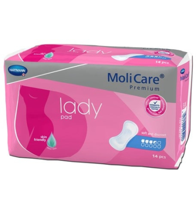 Serviette fuite urinaire Molicare Premium Lady Pad 3,5 gouttes