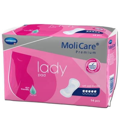 Serviette fuite urinaire Molicare Premium Lady Pad 5 gouttes
