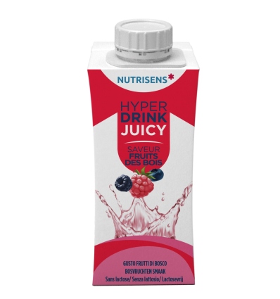Boisson fruitée hyperprotéinée Hyperdrink Juicy Nutrisens fruits des bois