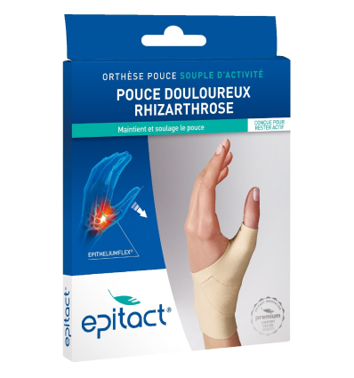 Attelle poignet pouce souple Epitact beige