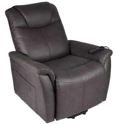 Fauteuil releveur 4 moteurs électrique Relax Confort gris foncé