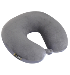 Cale nuque ergonomique en mousse à mémoire de forme gris