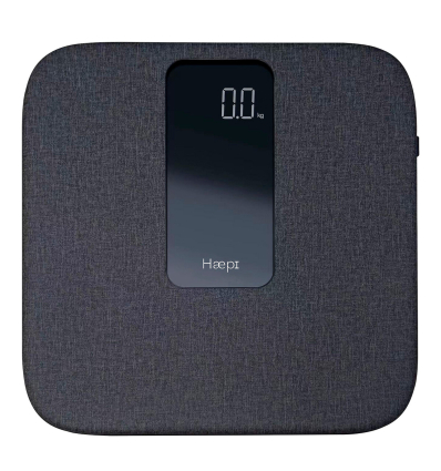 Pèse personne électronique en lin Emma Haepi gris