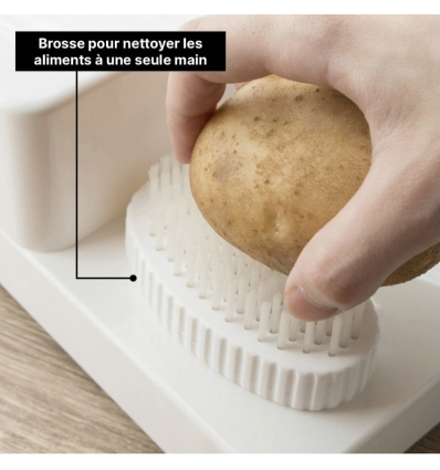 Plan de préparation culinaire Maxi avec brosse de nettoyage