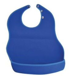 Bavoir adulte avec récupérateur Néoprène bleu Medium