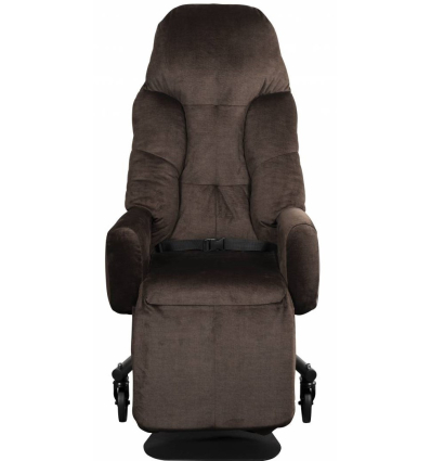 Fauteuil à pousser manuel Liberty II Innov'SA velours marron