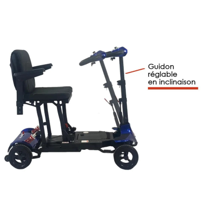 Scooter électrique 4 roues ultra léger Swifty guidon réglable en inclinaison