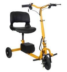 Trottinette électrique 3 roues handicapé avec siège ID Loisir orange