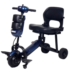 Scooter 3 roues électrique pliant V8 Light PMR bleu