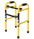Cadre de marche fixe enfant pliable jaune et noir