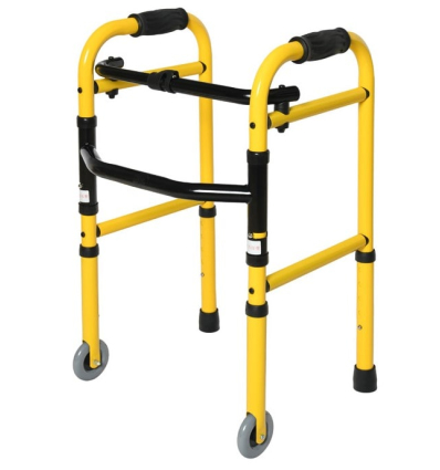 Cadre de marche fixe enfant avec 2 roulettes