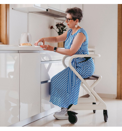 Déambulateur d'intérieur 4 roues Saljol avec assise
