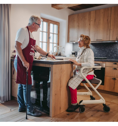 Déambulateur d'intérieur 4 roues Saljol