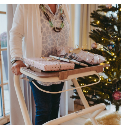 Plateau en bois pour déambulateur d'intérieur 4 roues Saljol