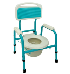 Chaise percée enfant Ulysse bleu et blanche