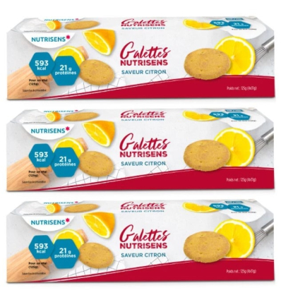 Galettes hyperprotéinées saveur citron Nutrisens
