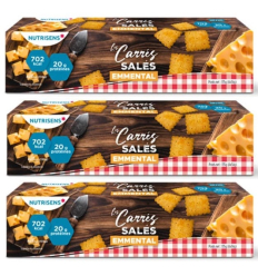 Carrés salés à l'emmental Nutrisens