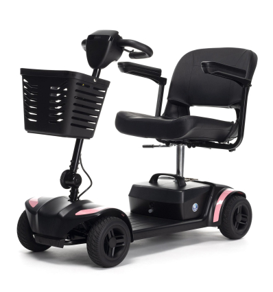 Scooter électrique handicapé 4 roues One+ Vermeiren rose