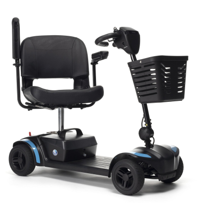 Scooter électrique handicapé 4 roues One+ Vermeiren bleu