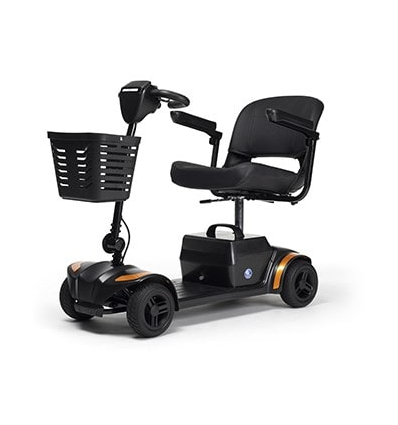 Scooter électrique handicapé 4 roues One+ Vermeiren orange