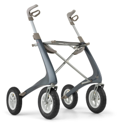 Déambulateur 4 roues léger Carbon Overland bleu