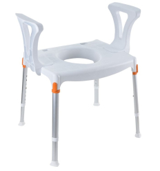 Tabouret percée adulte réglable Capri blanc