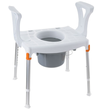 Tabouret percée adulte réglable Capri blanc
