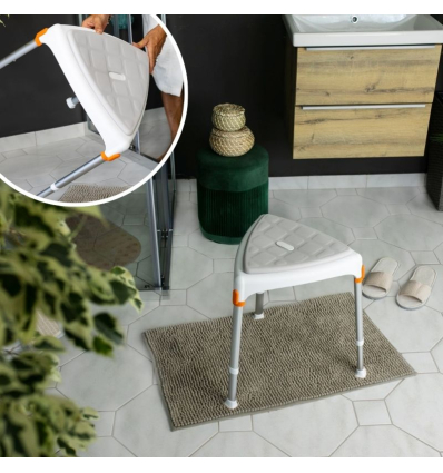 Tabouret de douche triangulaire Capri