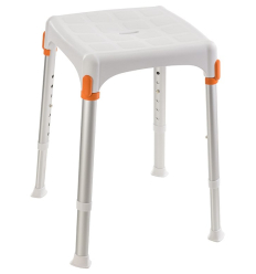 Tabouret de douche compact Capri blanc