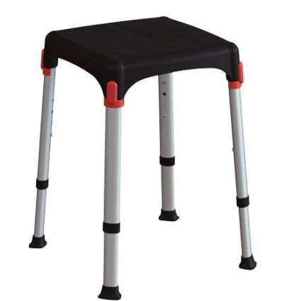 Tabouret de douche compact Capri noir