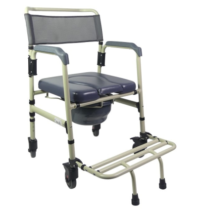 Chaise percée à roulettes pliante Sardaigne beige